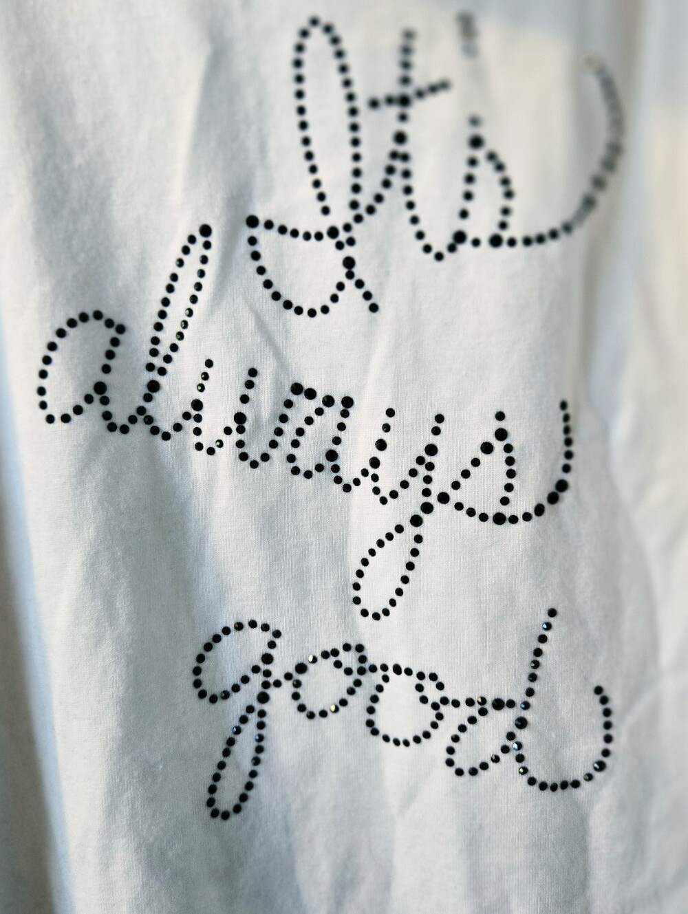 Lauren Moshi Crystal Positive Affirmations shirt - Picture 8 of 11